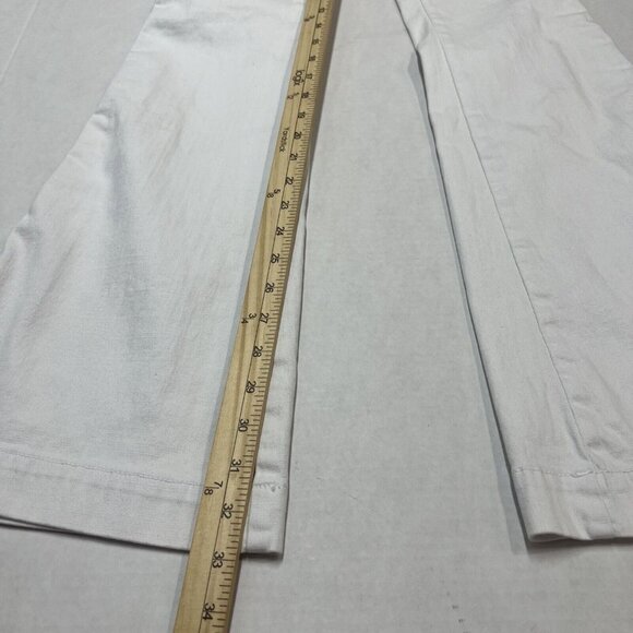 Anlo Womens 26 White Flare Leg Jeans Denim with Braided Sides Boho Festival - Picture 5 of 9